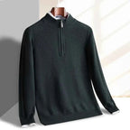 Men's Knitted Half-Zip Sweater Black