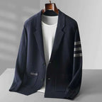 Men's Knit Blazer - Stylish and Comfortable