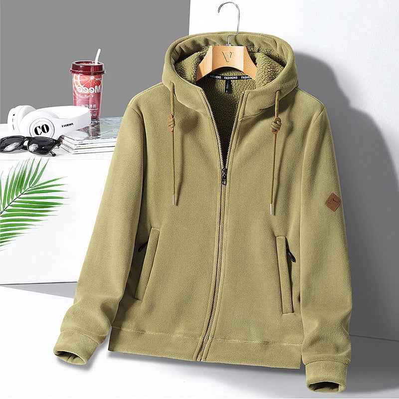Men's Heavy Fleece Hoodie Green