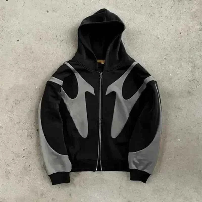 Men's Full-Zip Hoodie - Knox Style Black
