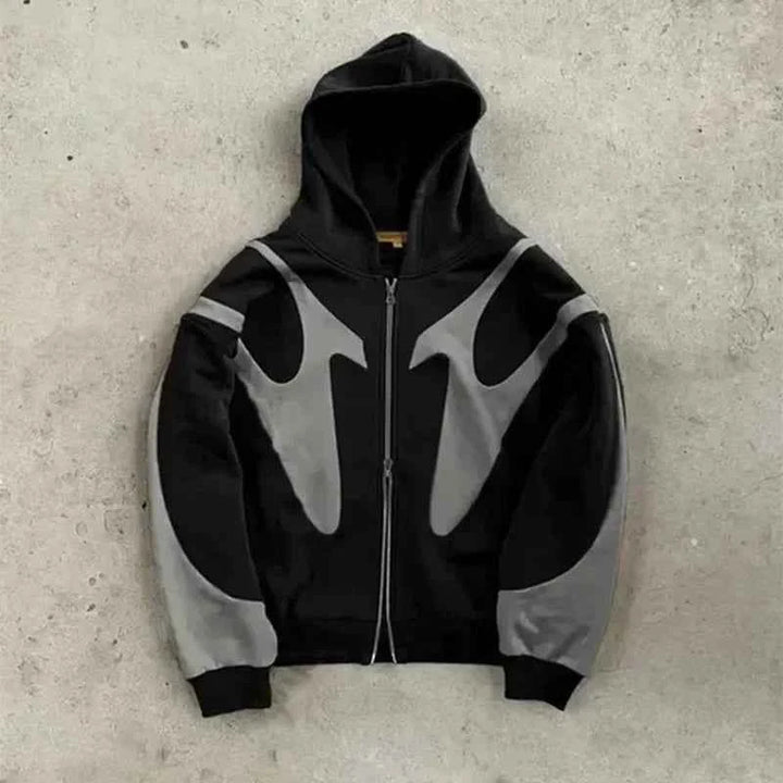 Men's Full-Zip Hoodie - Knox Style Black