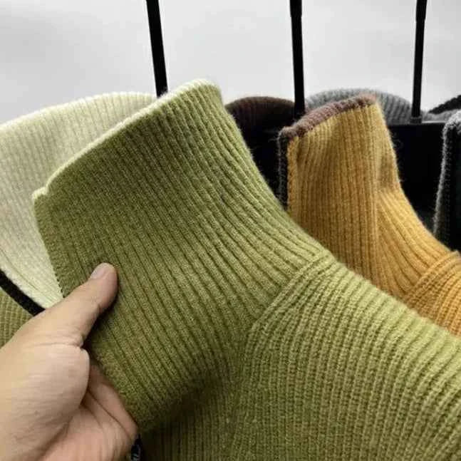 Men's Half-Zip Knit Sweater - Premium Quality