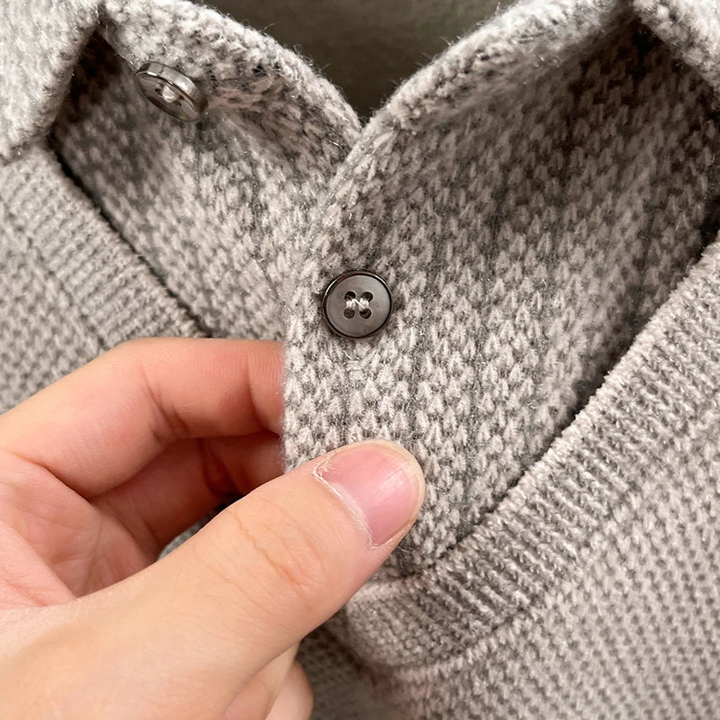 Men's Thickened Two-Piece Shirt Set