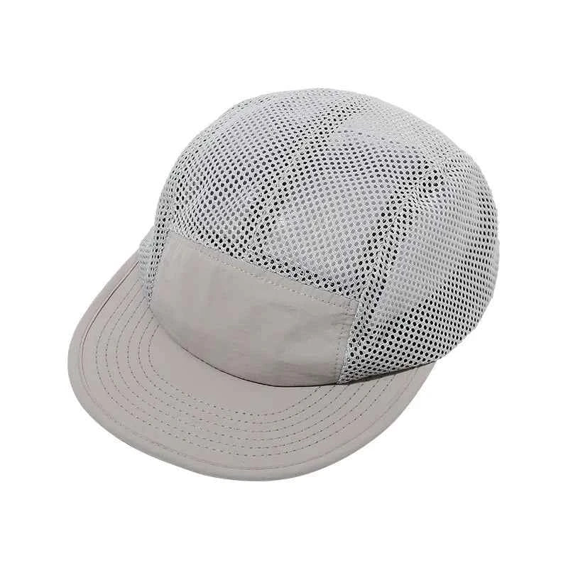5-Panel Compass Hat - Stylish and Versatile Headwear Grey