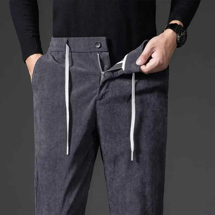 Men's Classic Corduroy Pants Dark Gray