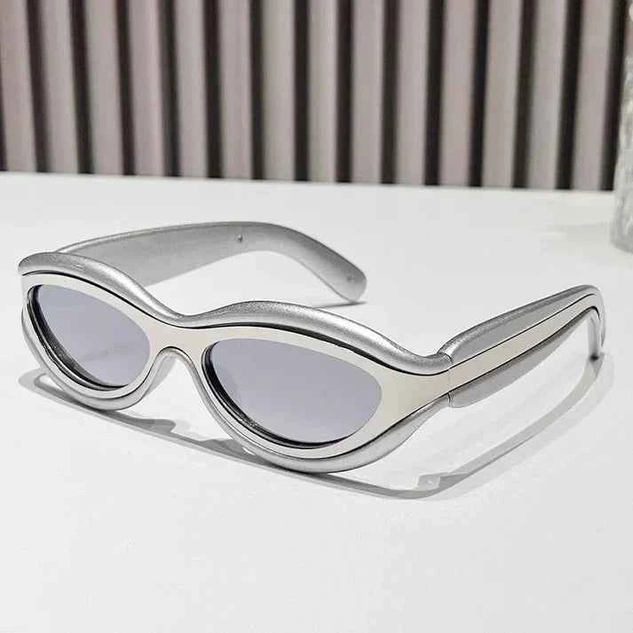 Cyber Sunglasses - Stylish UV Protection Silver Bullet