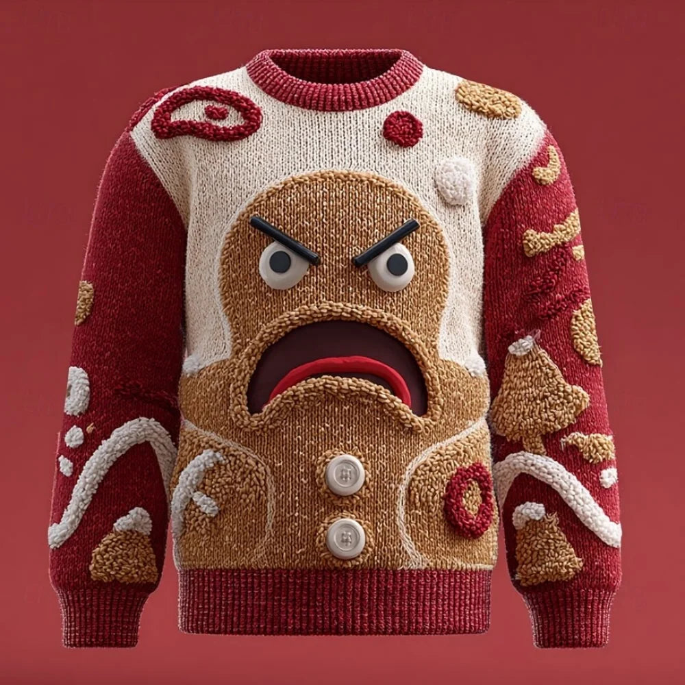 Cozy Knitted Ugly Christmas Sweater for Men - Crew Neck MYWYS0002U