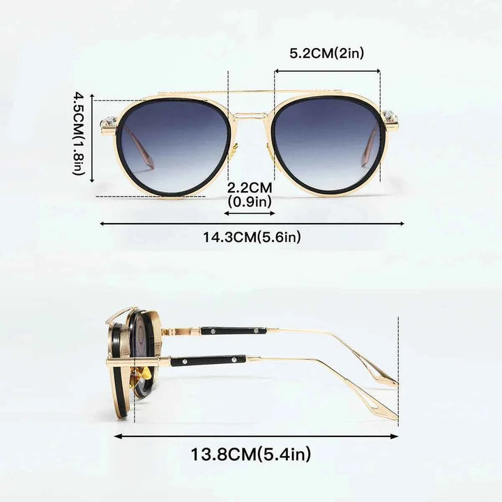 Retro Aviator Sunglasses for Men