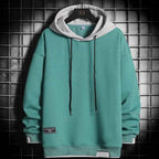 Men's Oversized Harajuku Hoodie – Bold Streetwear Pullover Green