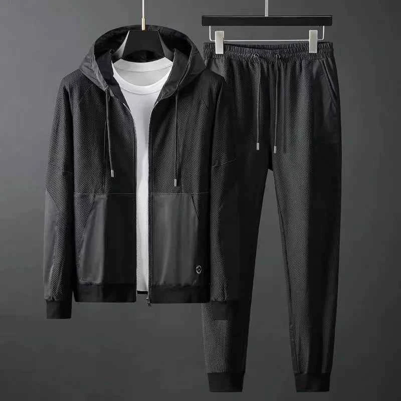 Men's Stride Tracksuit - Comfortable & Stylish Activewear Black