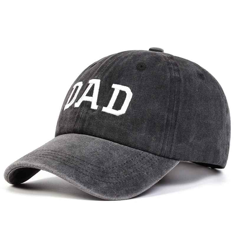 Relaxed Fit Embroidered Baseball Cap with Washed Effect Dad