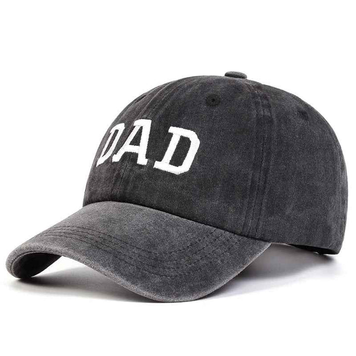 Relaxed Fit Embroidered Baseball Cap with Washed Effect Dad