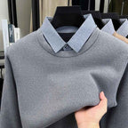 Men's Stylish 'Always Look Put-Together' Sweater Grey
