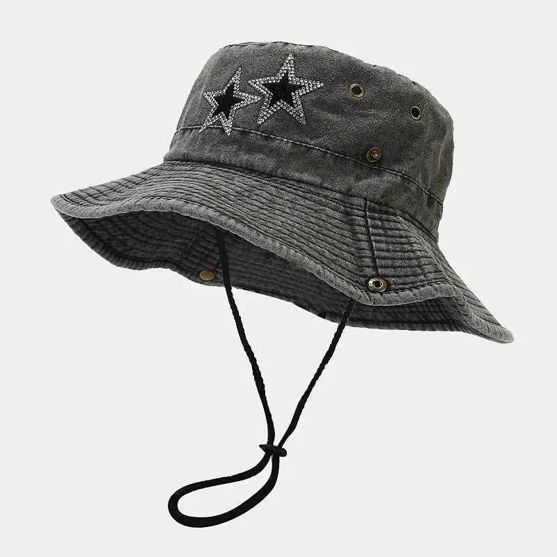 Twinkle Twins Stylish Bucket Hat Black