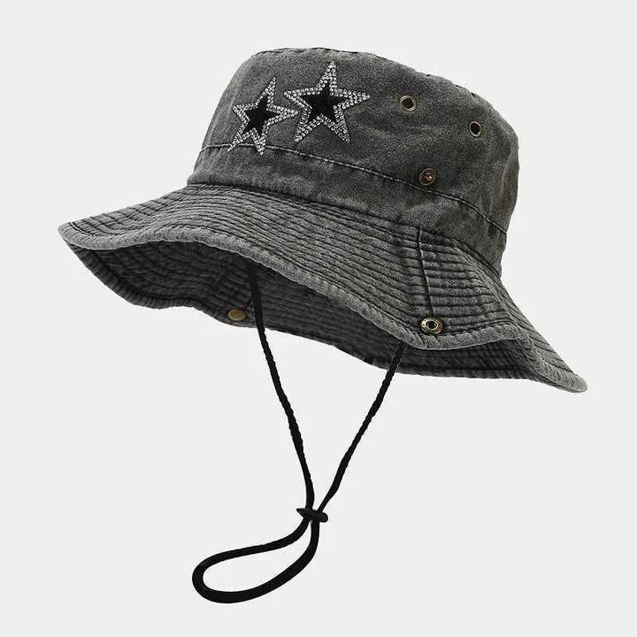 Twinkle Twins Stylish Bucket Hat Black