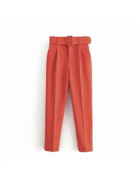 Women's Tailored Blazer and High Waist Trouser Suit Set