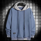 Men's Oversized Harajuku Hoodie – Bold Streetwear Pullover Blue