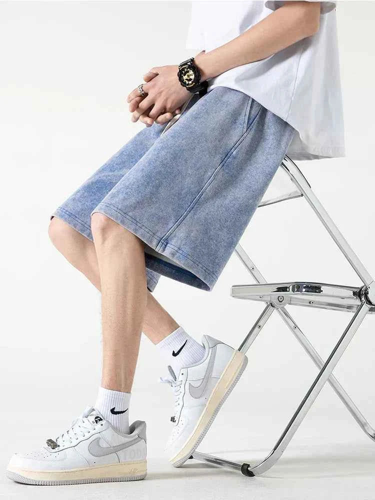 Men's Relaxed Fit Shorts – Breathable Fabric & Drawstring Waistband