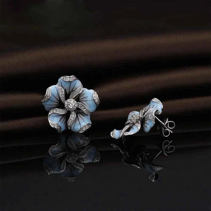 Blooming Delysia Earrings - Elegant Floral Design