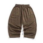 Men's Corduroy Barrel Pants - Stylish and Comfortable Coffee