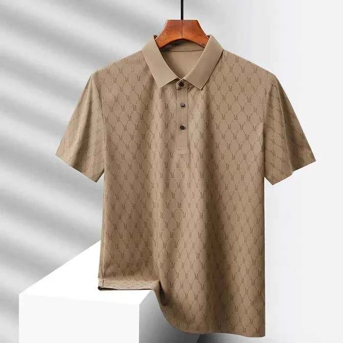 Men's Monogram Polo Shirt Brown