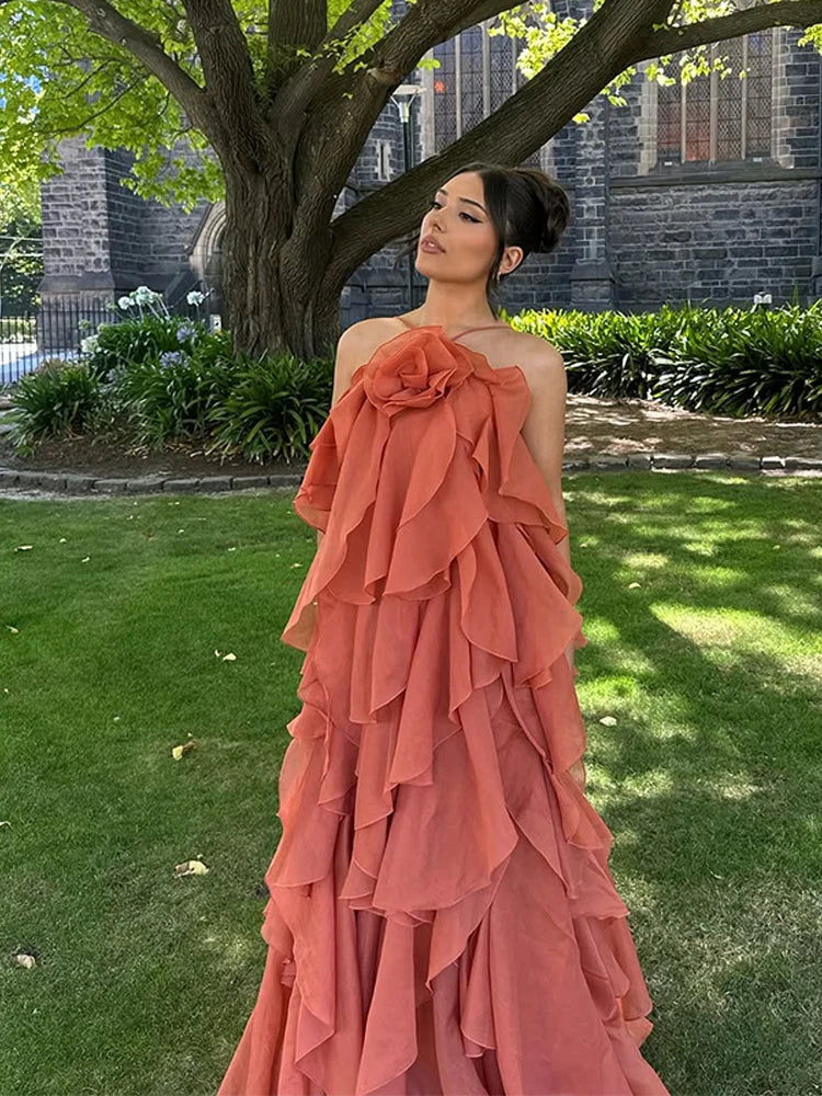 Cataleya | Women's Layered Ruffle Maxi Dress
