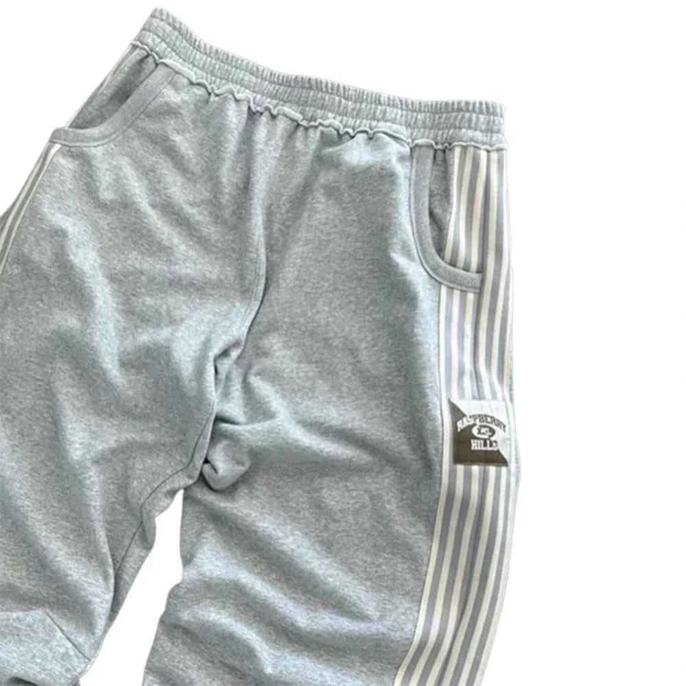 Y2K Retro Stripe Baggy Jogging Pants – Unisex Harajuku Streetwear