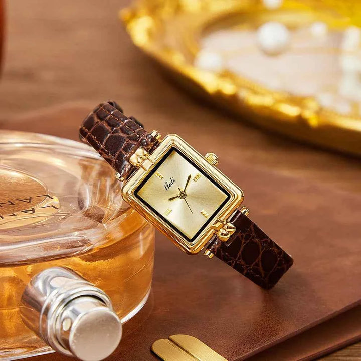 Elegant Gold-Toned Watch for Timeless Style Brown