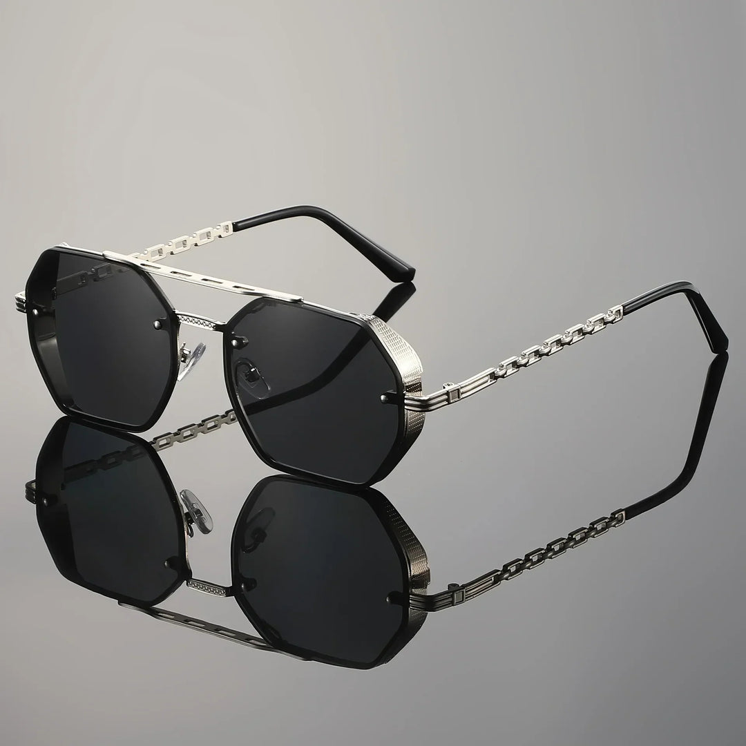 Unisex Midnight Noir Shades Silver