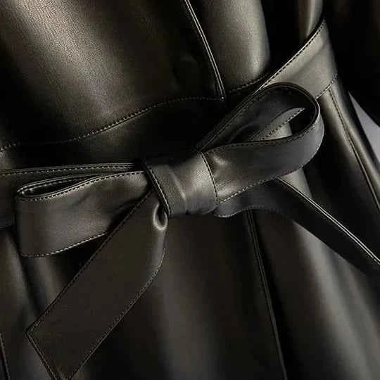 Women's Leather Blazer Dress
