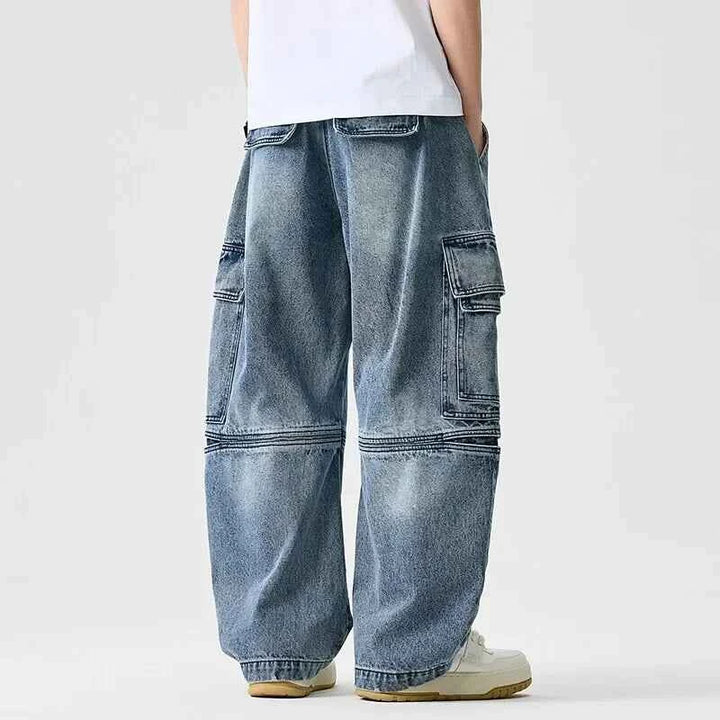 Men's Washed Baggy Jeans