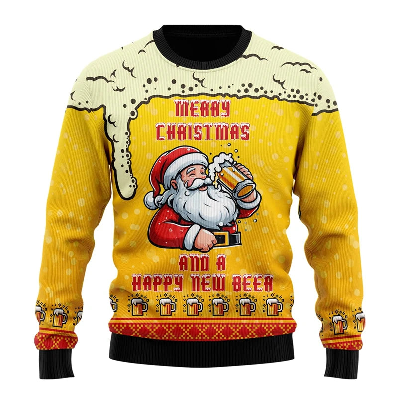 Julesweater til kvinder og mænd - afslappet hiphop-pullover