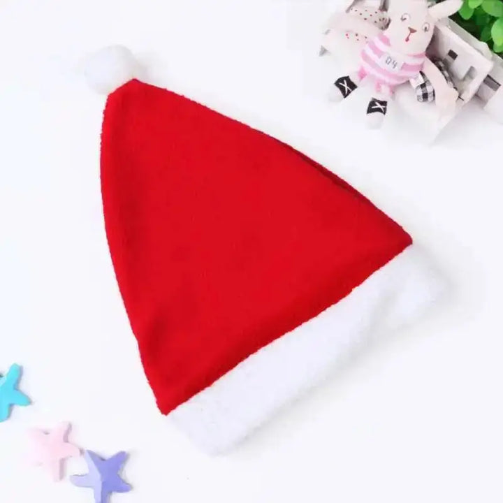 Halloween's Red Santa Claus Costume for Girls - Dress and Hat Set
