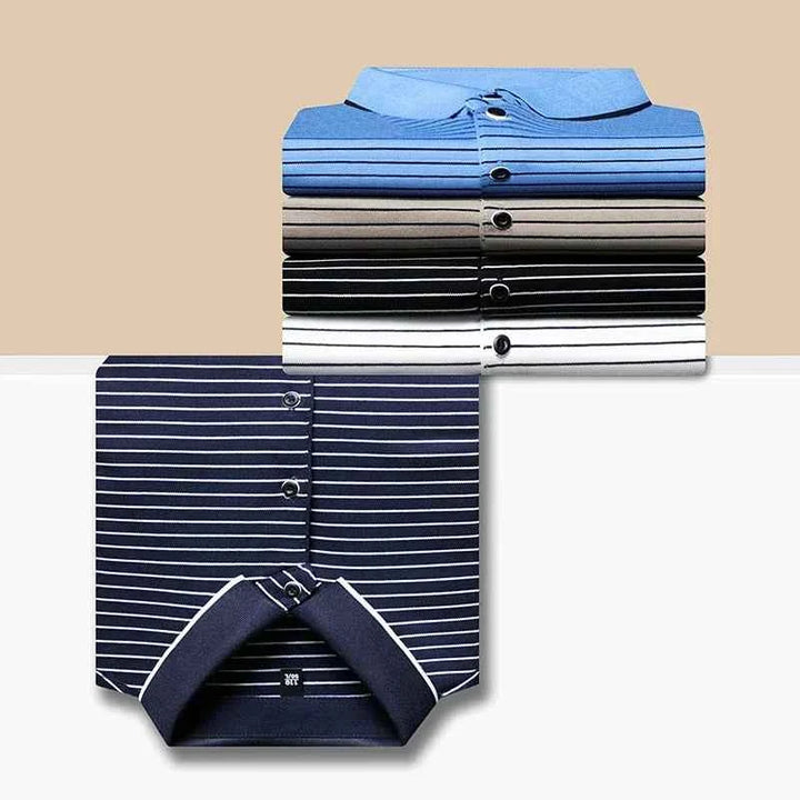 Men's Striped Polo Shirt - Holland Style