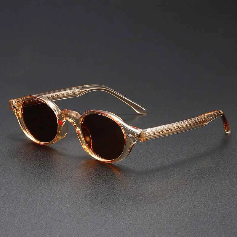 Stylish Oval Sunglasses for Trendy Looks Champagne Brown