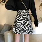 Women's Zebra Print Mini Skirt
