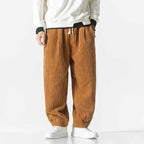 Men's Velor Corduroy Pants Brown