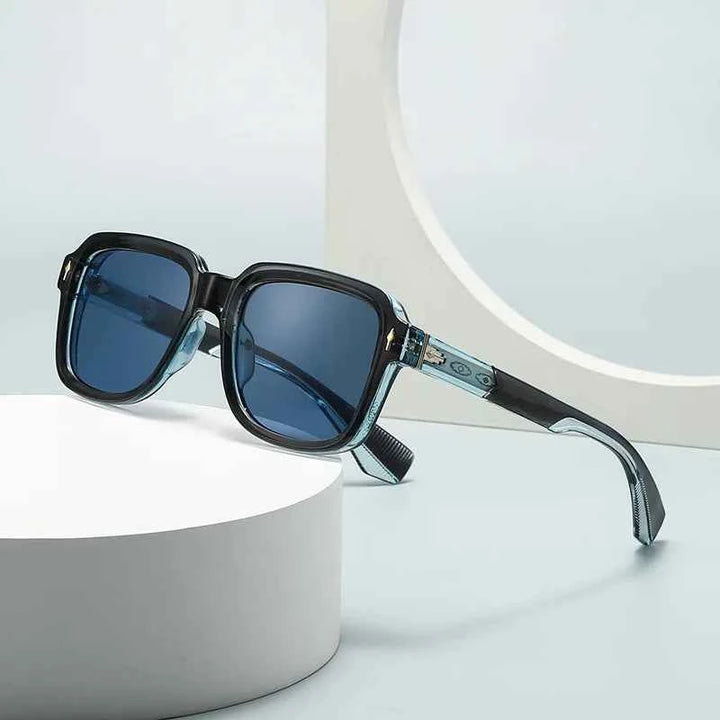 Stylish Square Sunglasses for All Deep blue