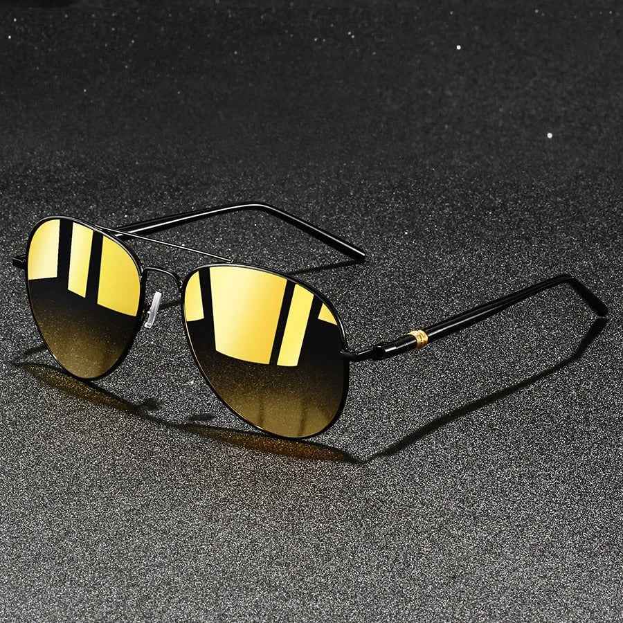 Classic Aviator Sunglasses for Stylish Protection Yellow