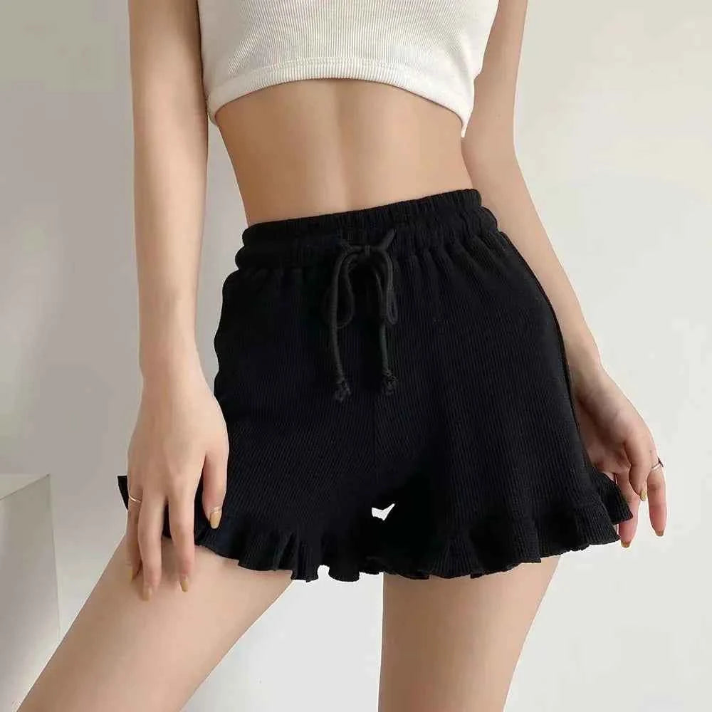 Women's Ruffle Hem Shorts