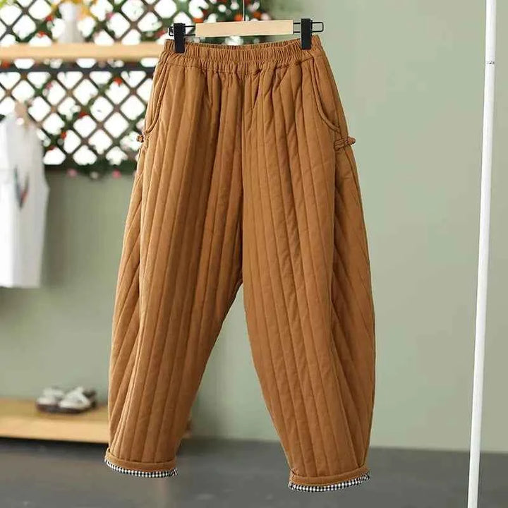 Women's Ultra-Warm Quilted Harem Pants