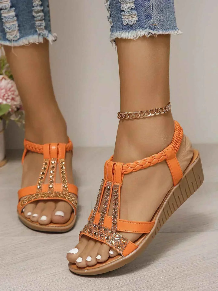 Priscilla | Women's Orthopedic Adjustable Sandals Orange