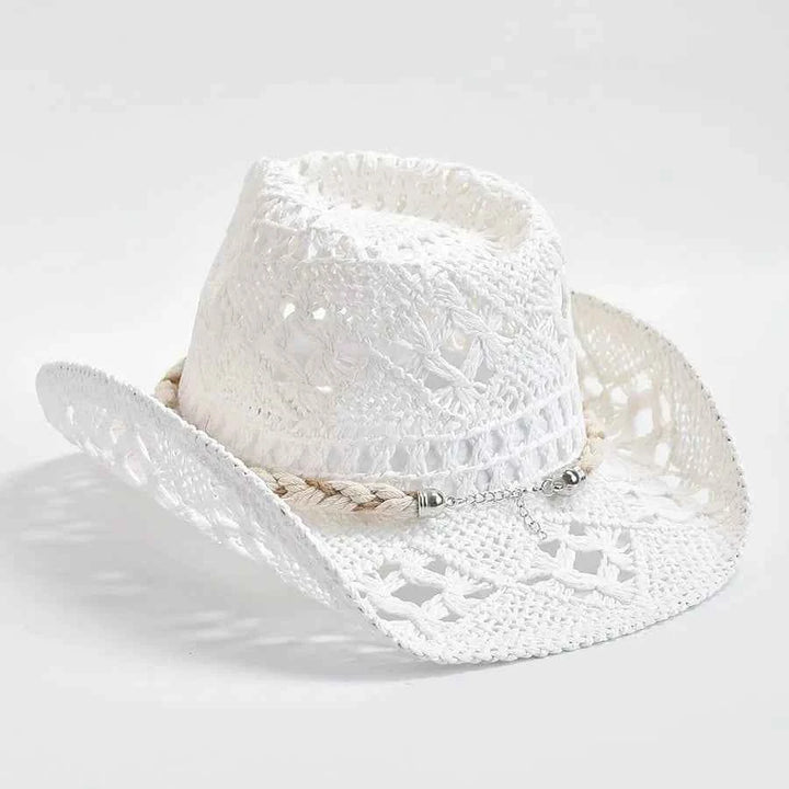 Beachy Seashell Straw Hat