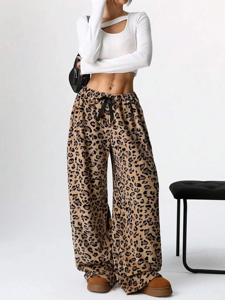Women's Leopard Print Lounge Sweatpants