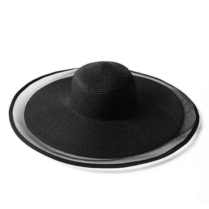 Wide Brim Sun Hat for Stylish Outdoor Protection Black