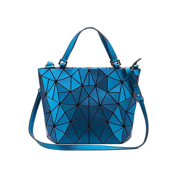 Radiant Geo-Inspired Handbag Sapphire Blue