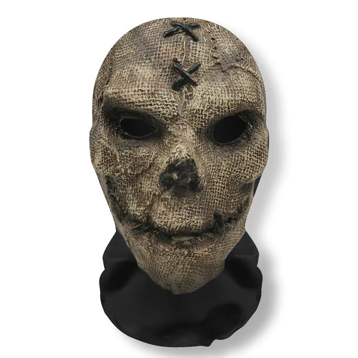 Halloween's 3D Ghost Face Mask, Stretch Mesh Full Skull Headgear A7