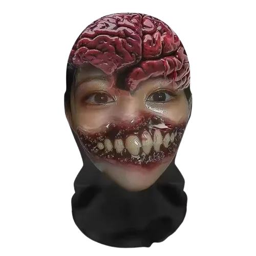 Halloween's Fun Cosplay Wig and Mask, Creative Headwear Props HH17
