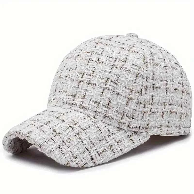 Cozy Bouclé Knit Beanie White