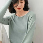 Women's Cozy Knit Sweater Green